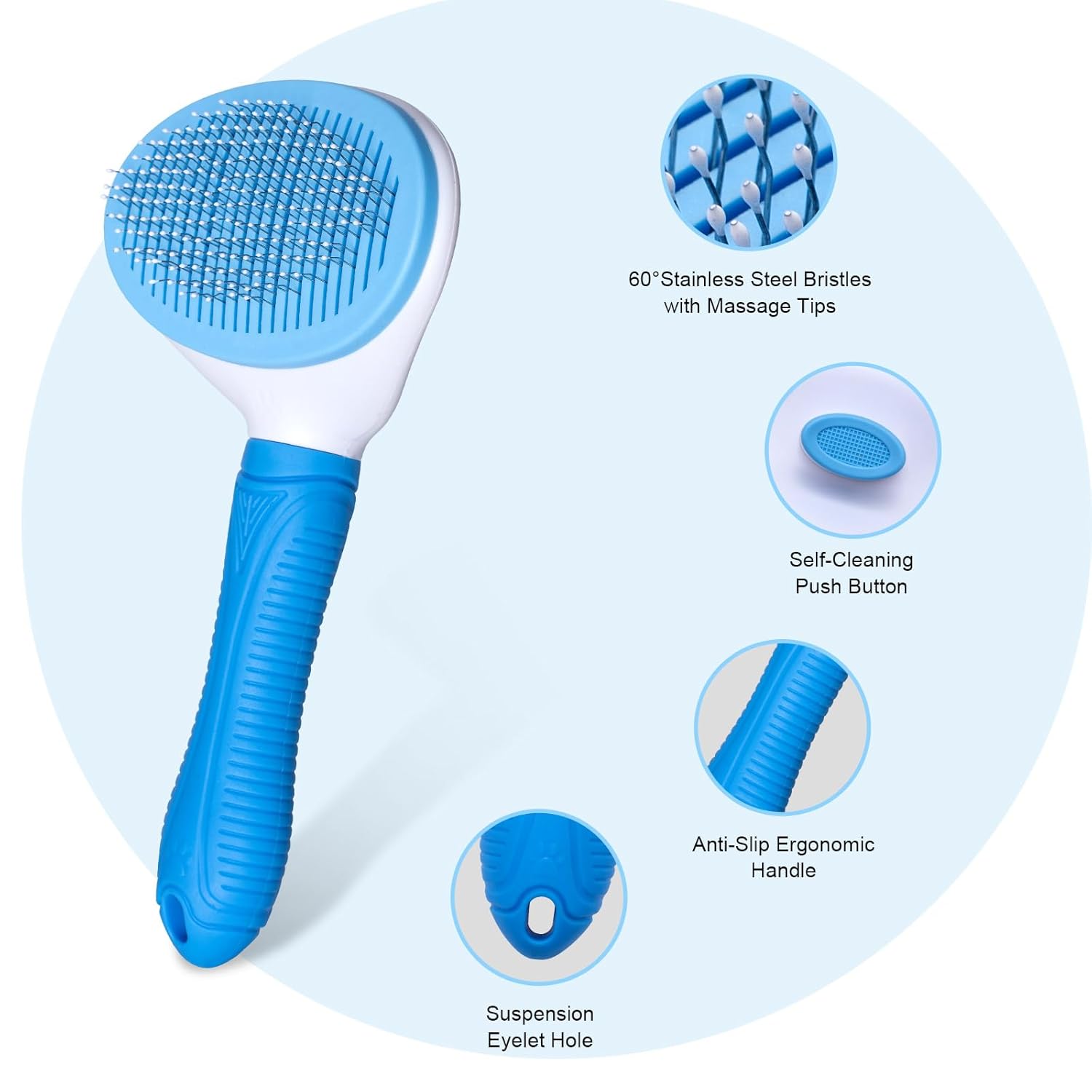 Self Cleaning Slicker Brush for Pets