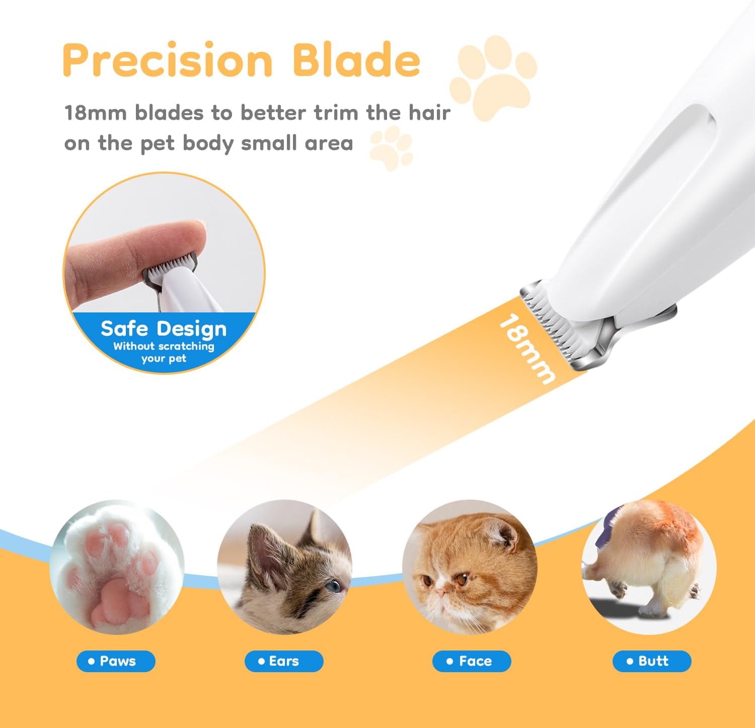 LED Waterproof Pet Precision Trimmer