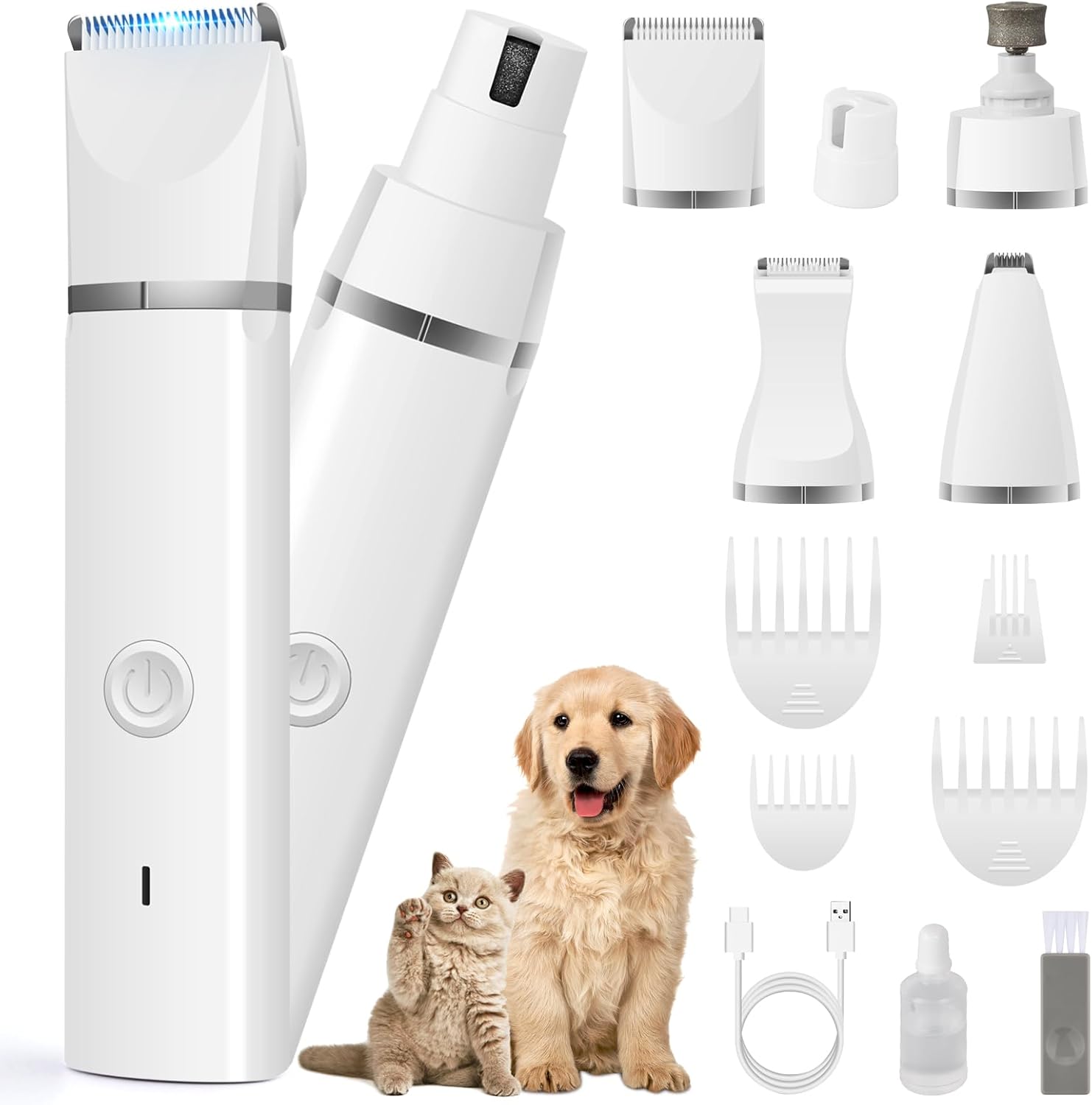 Cordless Quiet Dog Grooming Clipper Kit