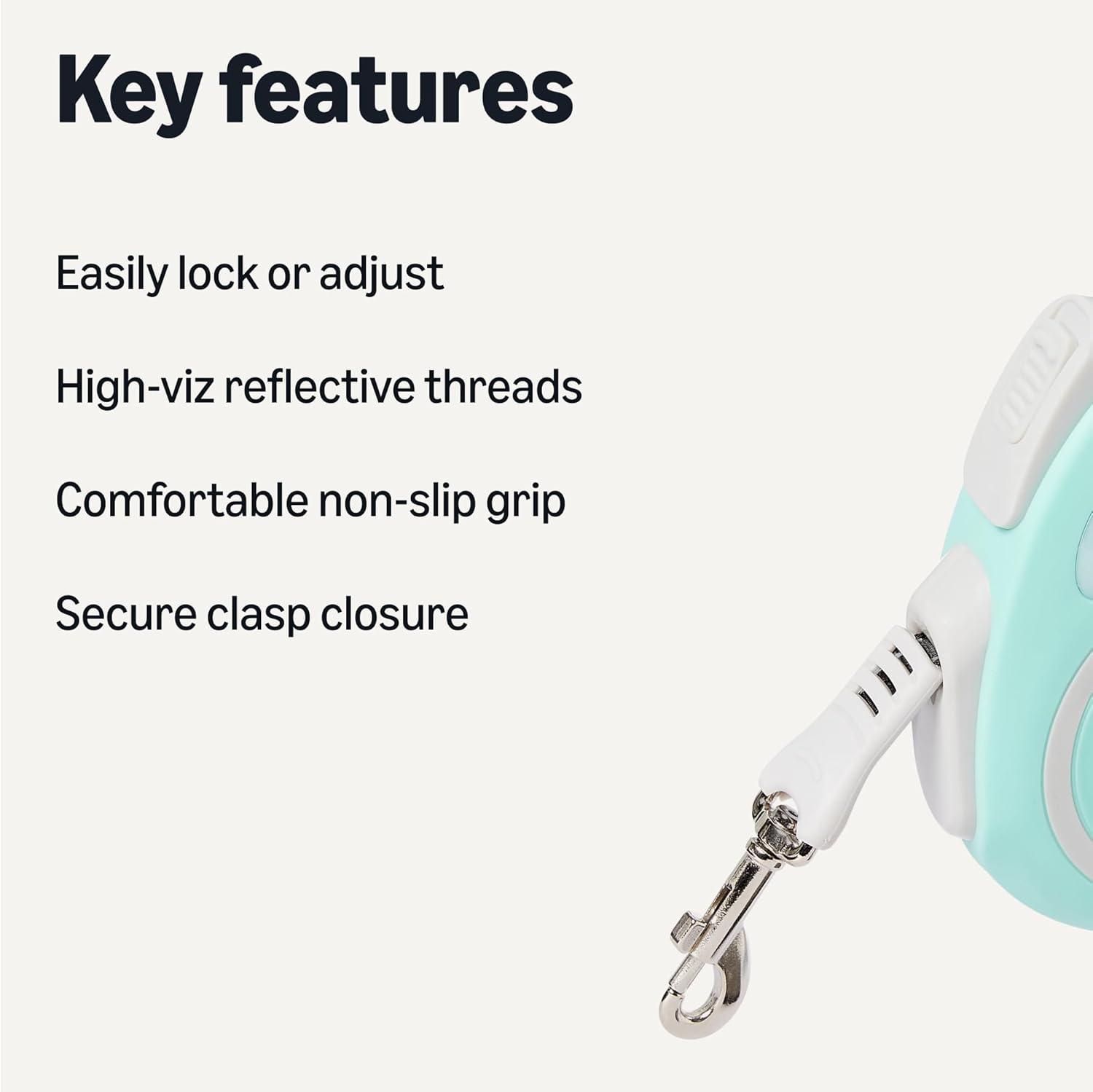Reflective Retractable Dog Leash for Walking