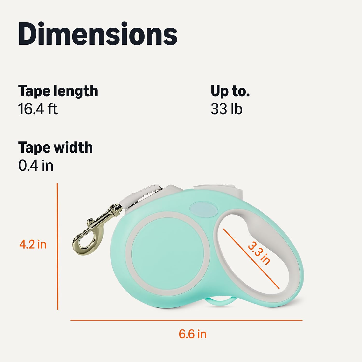 Reflective Retractable Dog Leash for Walking