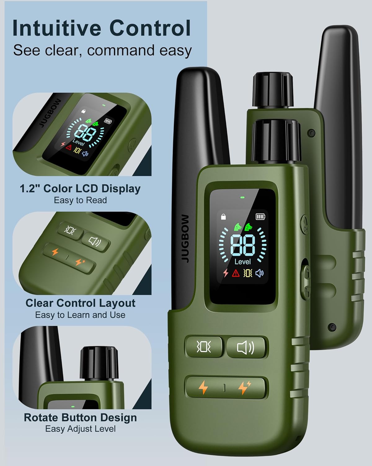 Rechargeable Waterproof Dog Training Shock Collar