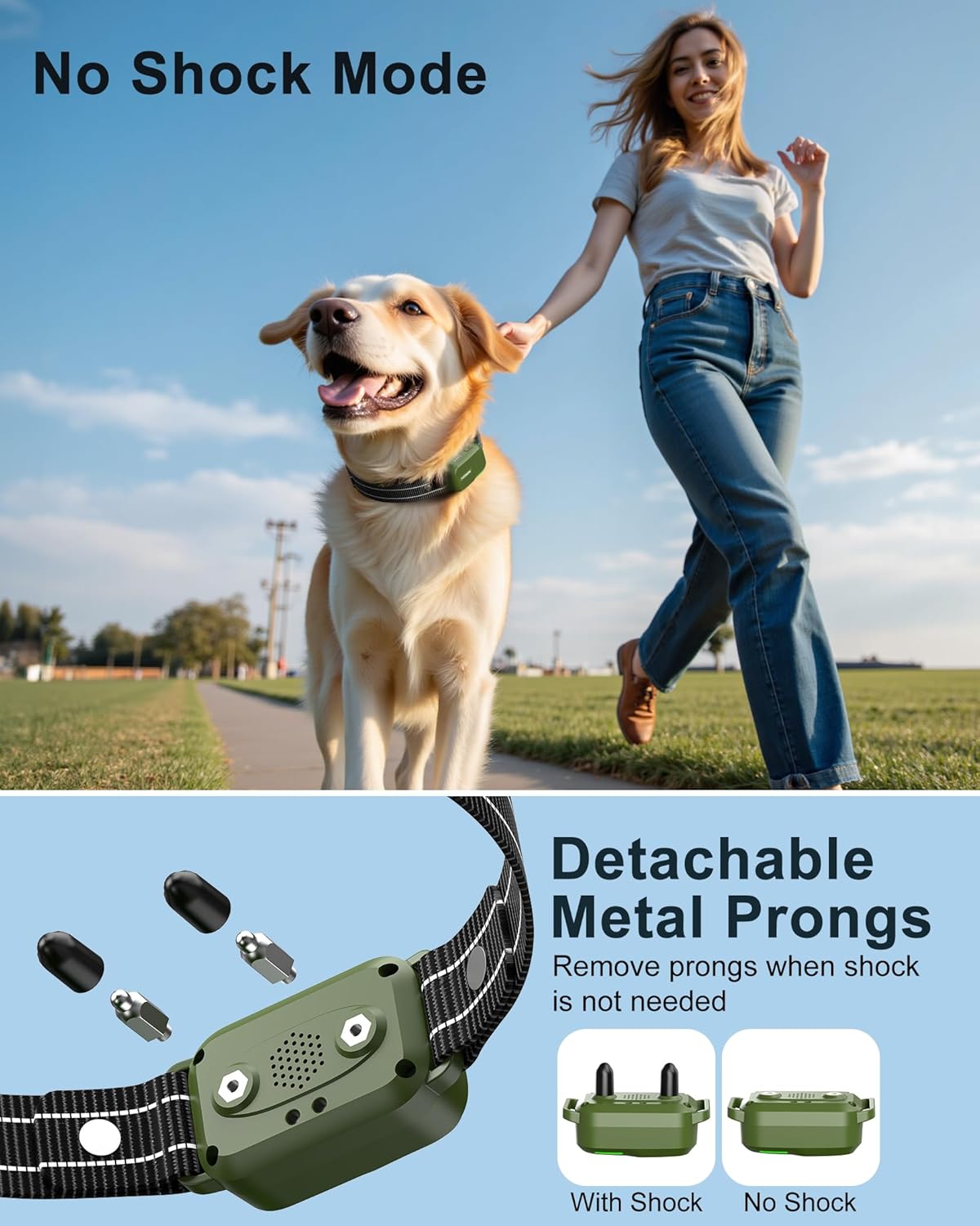 Rechargeable Waterproof Dog Training Shock Collar