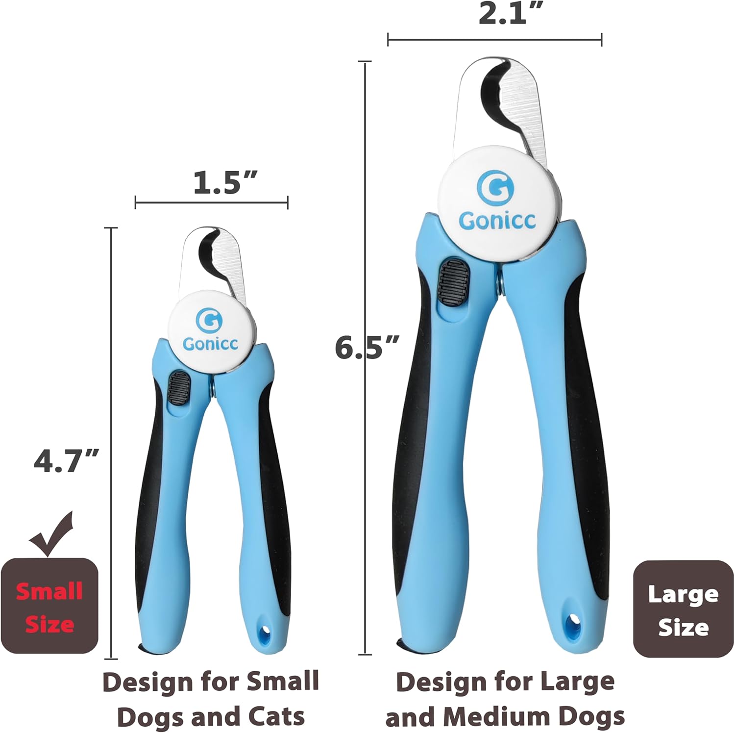 Professional Dog Nail Clippers with Safety Guard