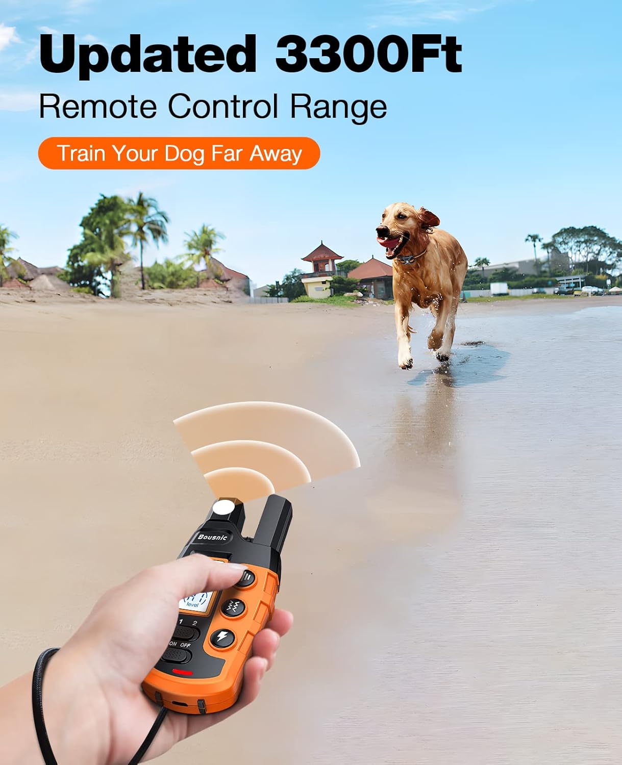 Waterproof Dog Shock Collar with Remote
