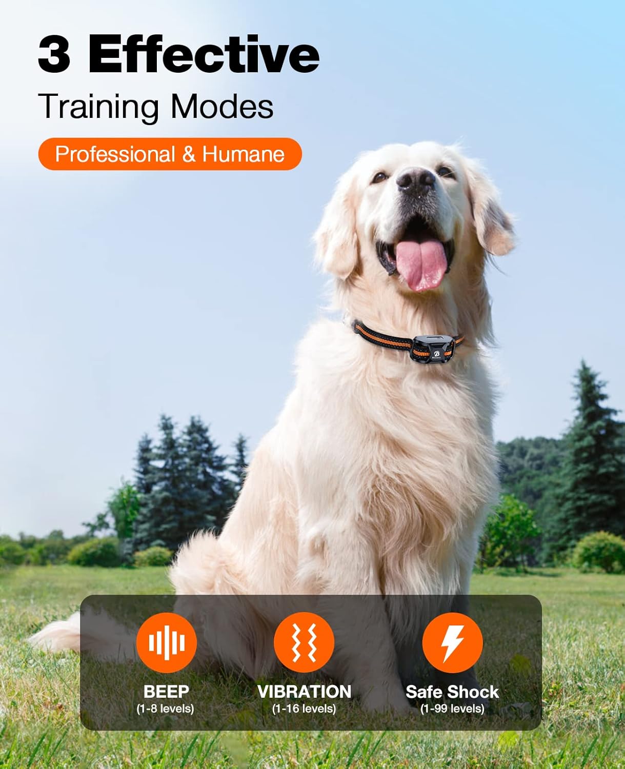 Waterproof Dog Shock Collar with Remote