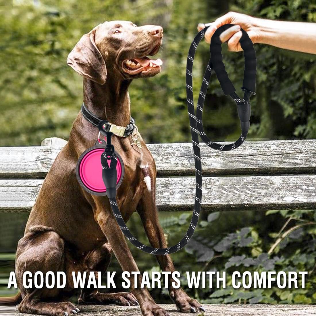 Heavy Duty Reflective Dog Leash Set