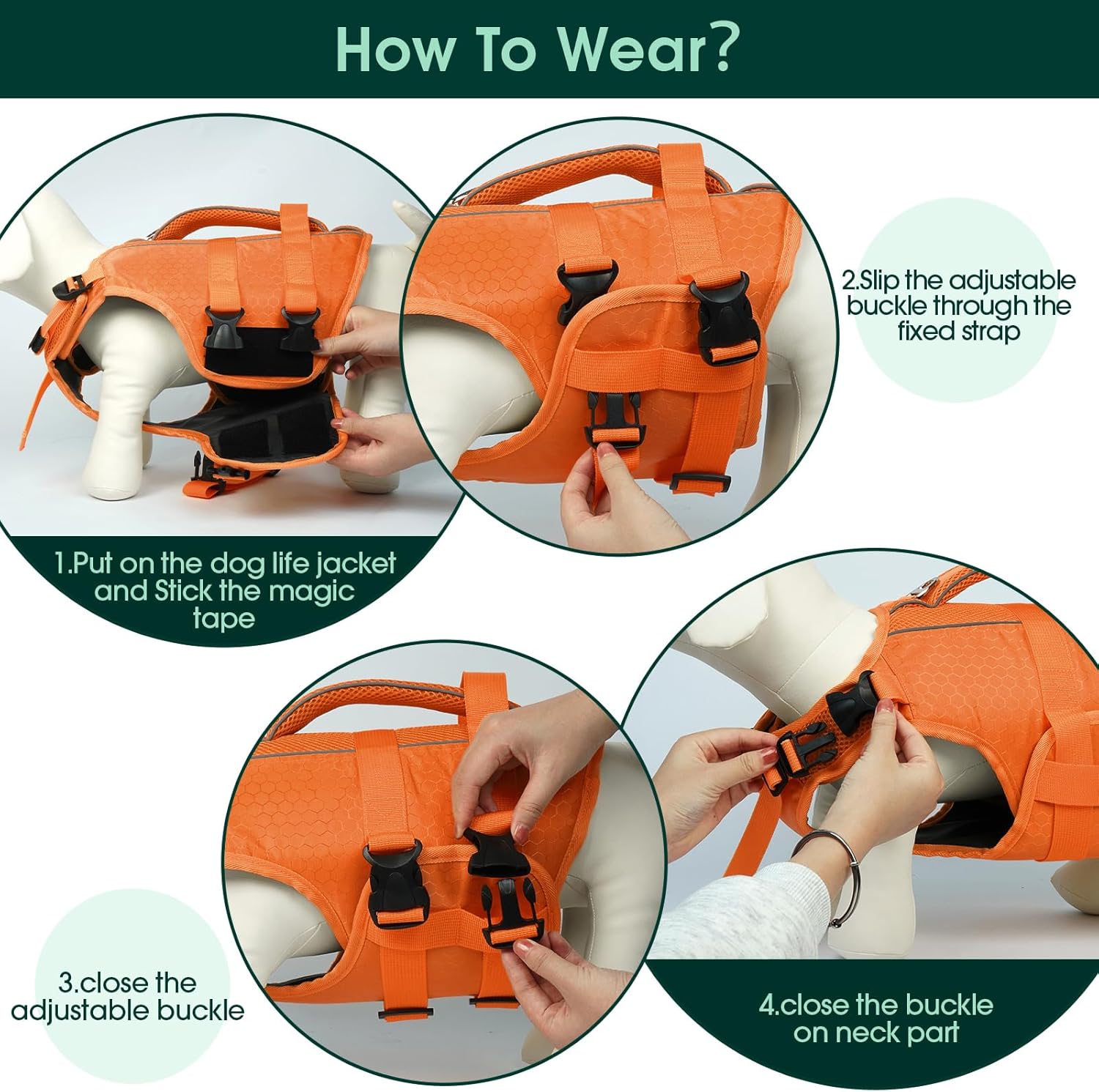 Reflective Dog Life Jacket Swim Vest