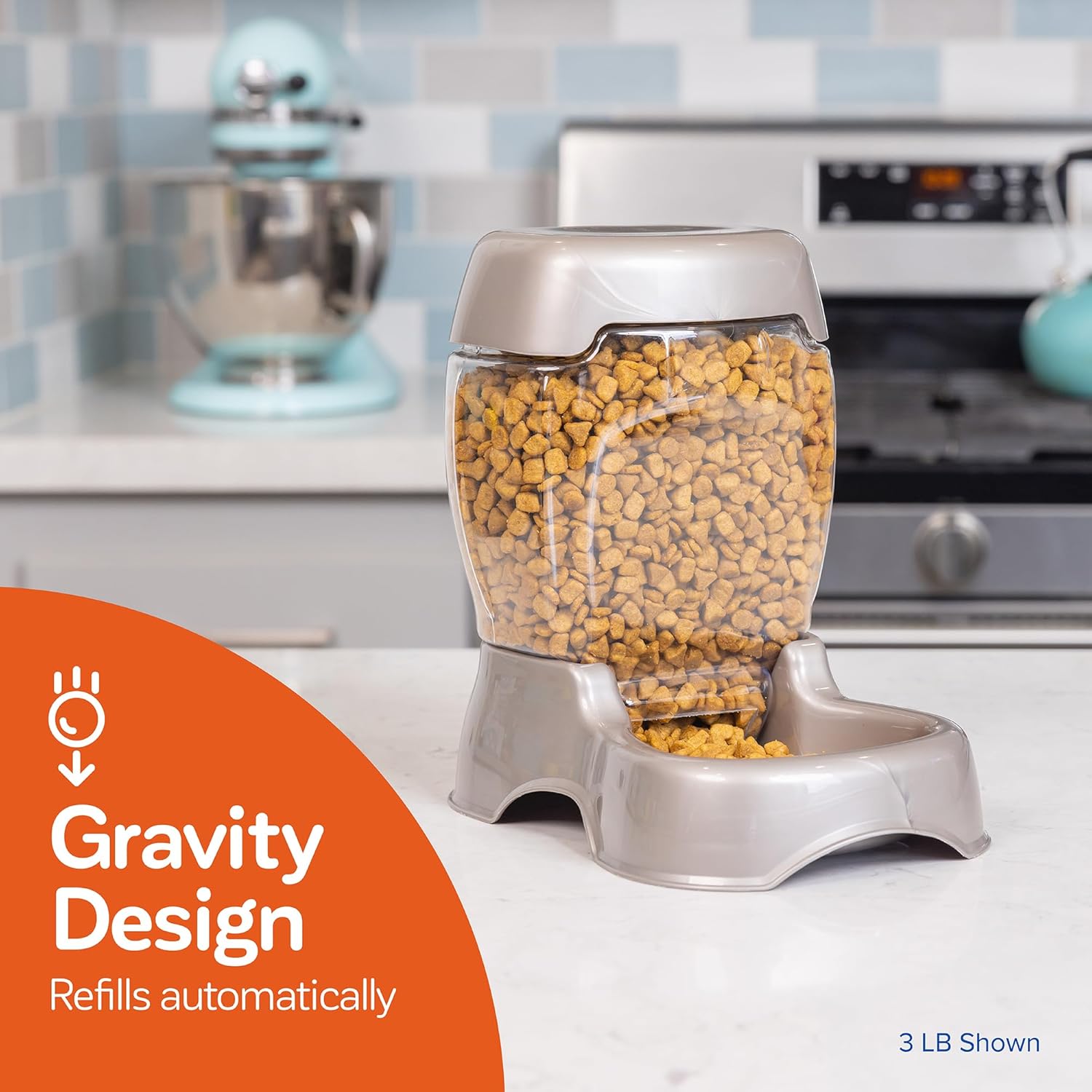 Gravity Pet Food Feeder for Dogs Cats