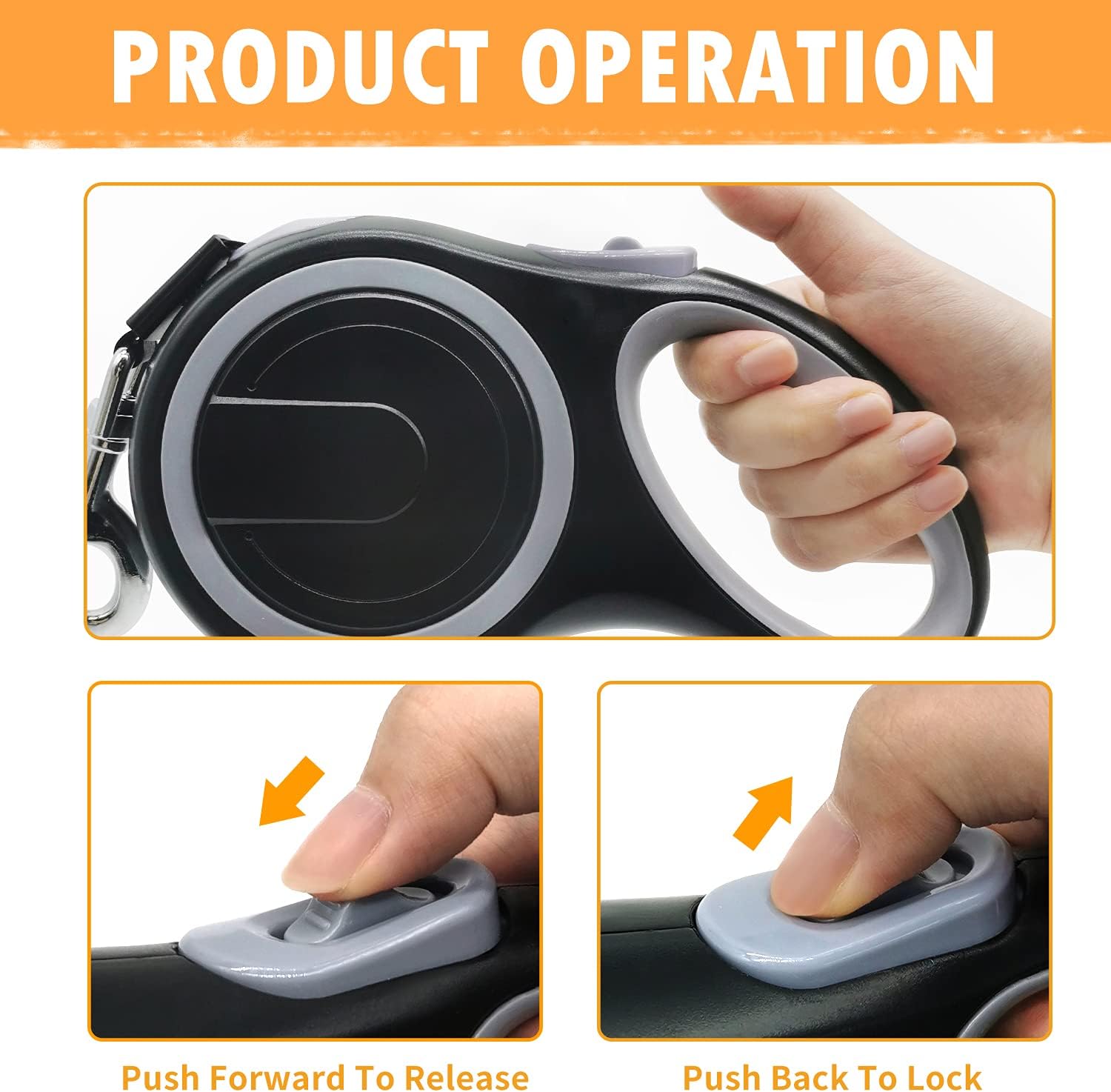 Heavy Duty Retractable Dog Leash 26FT