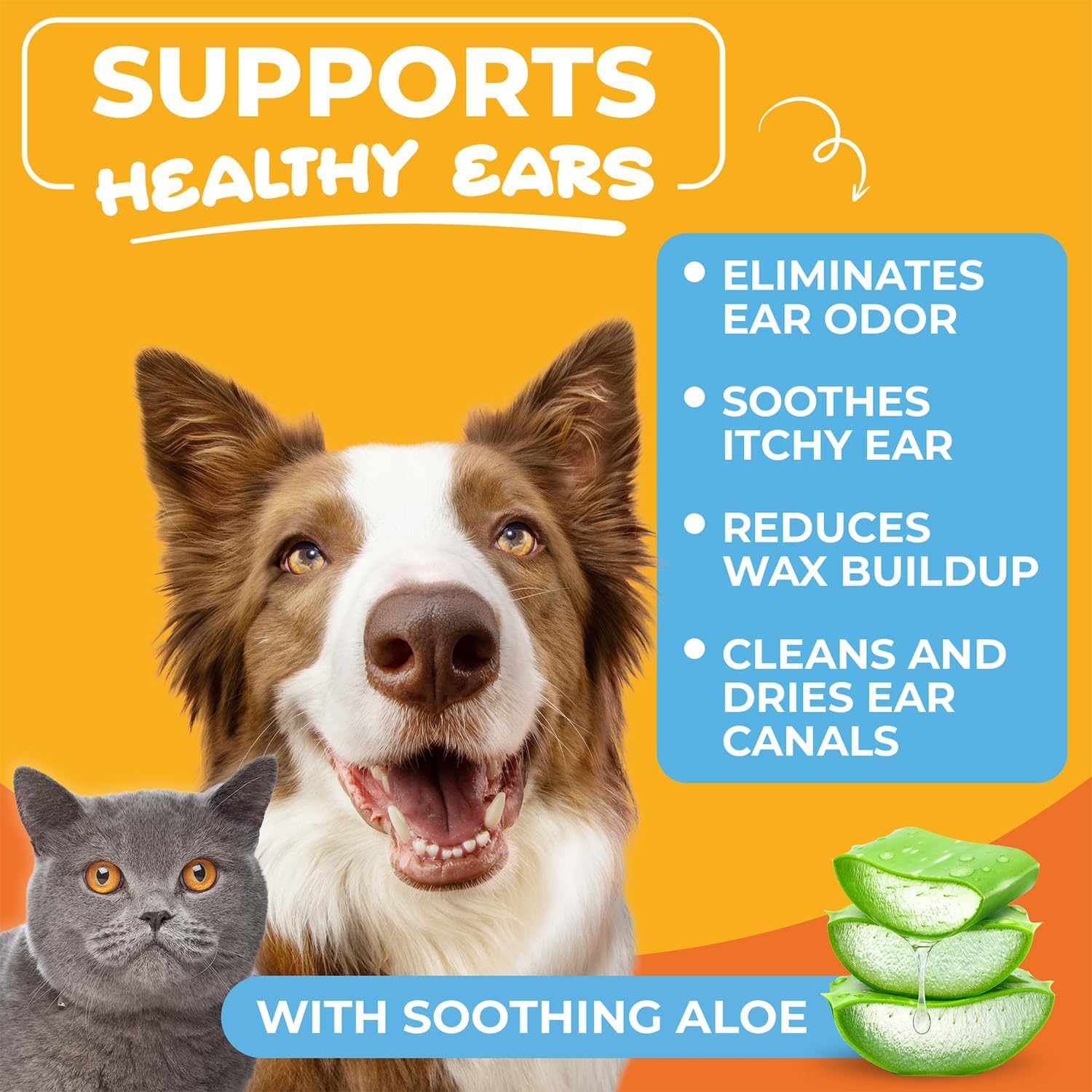 Dog Ear Cleaning Finger Wipes