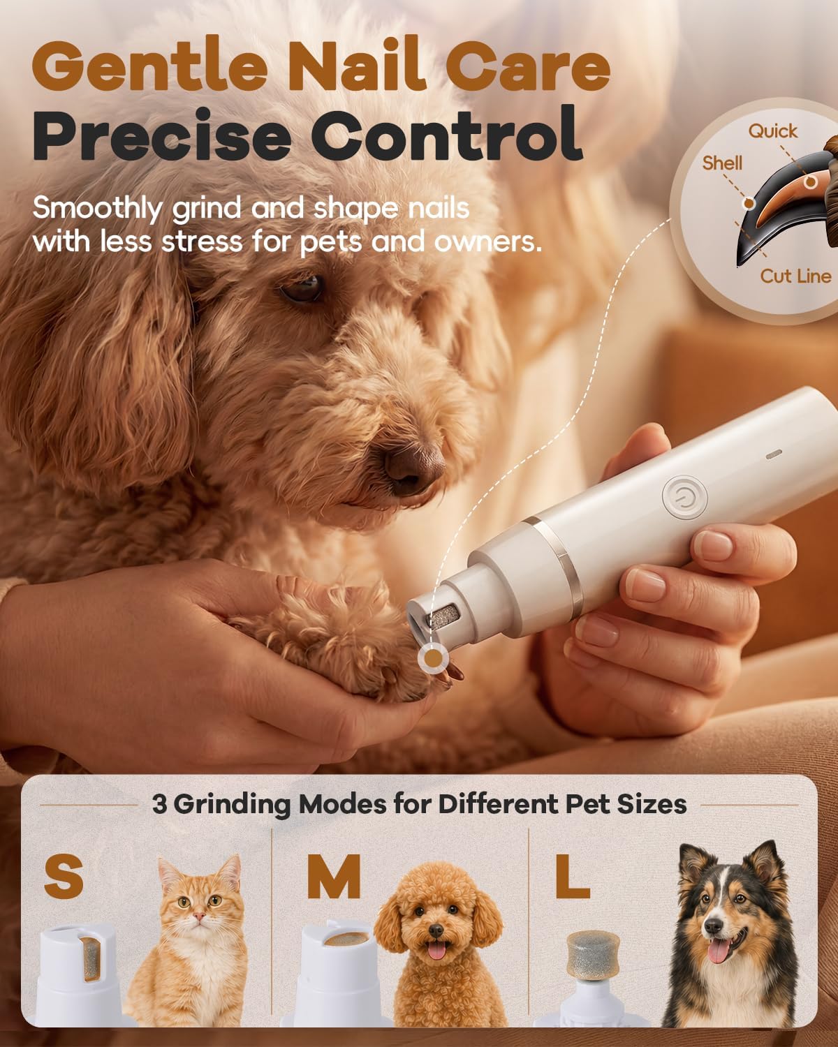 Cordless Quiet Dog Grooming Clipper Kit