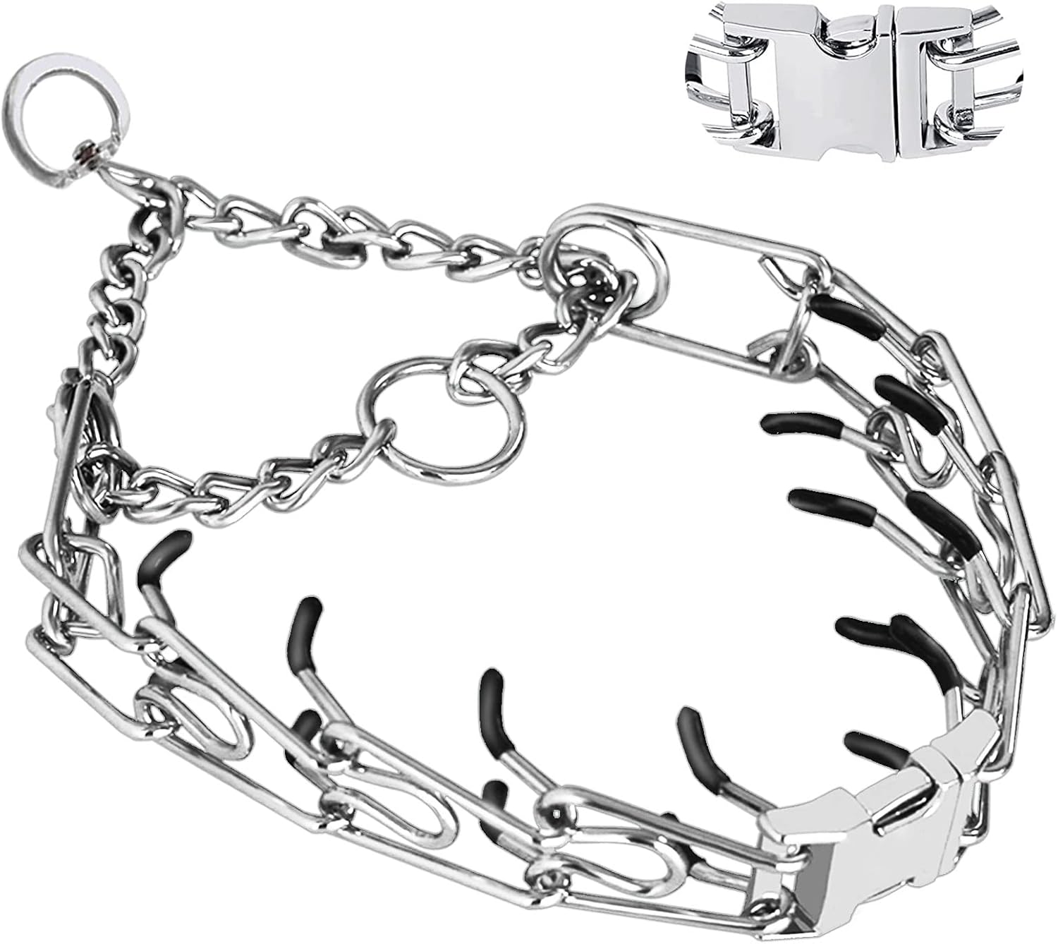 Adjustable No Pull Prong Dog Collar