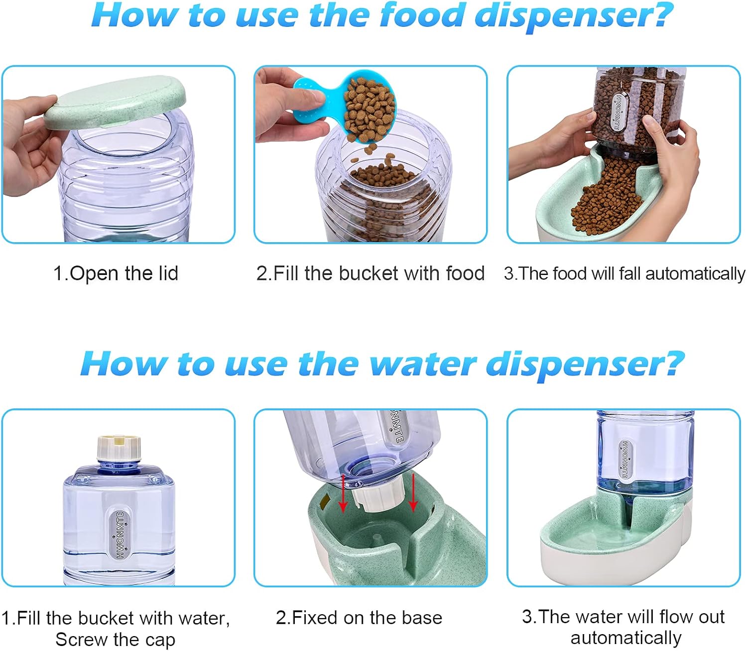Automatic Pet Feeder and Water Dispenser