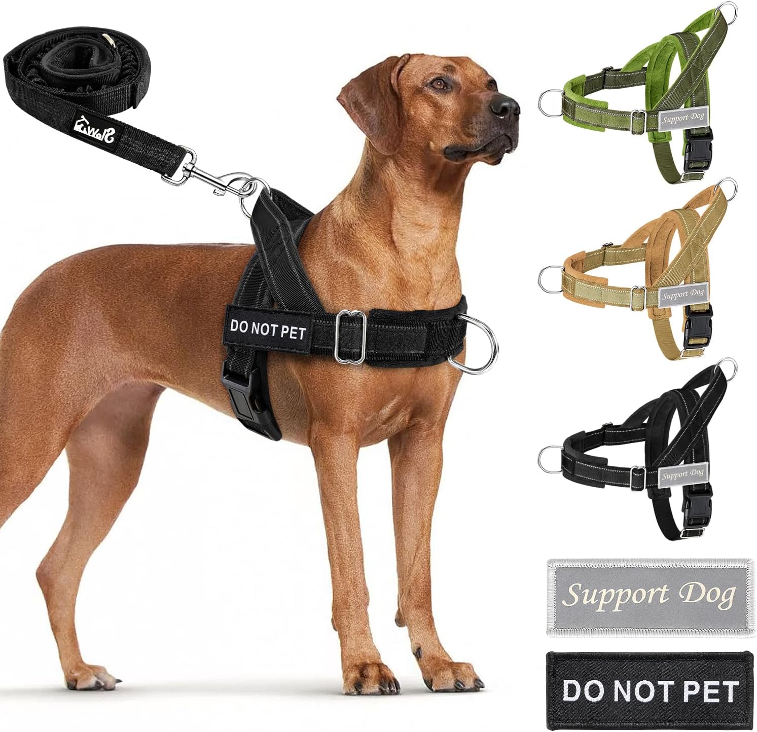 Reflective No Pull Dog Harness Set