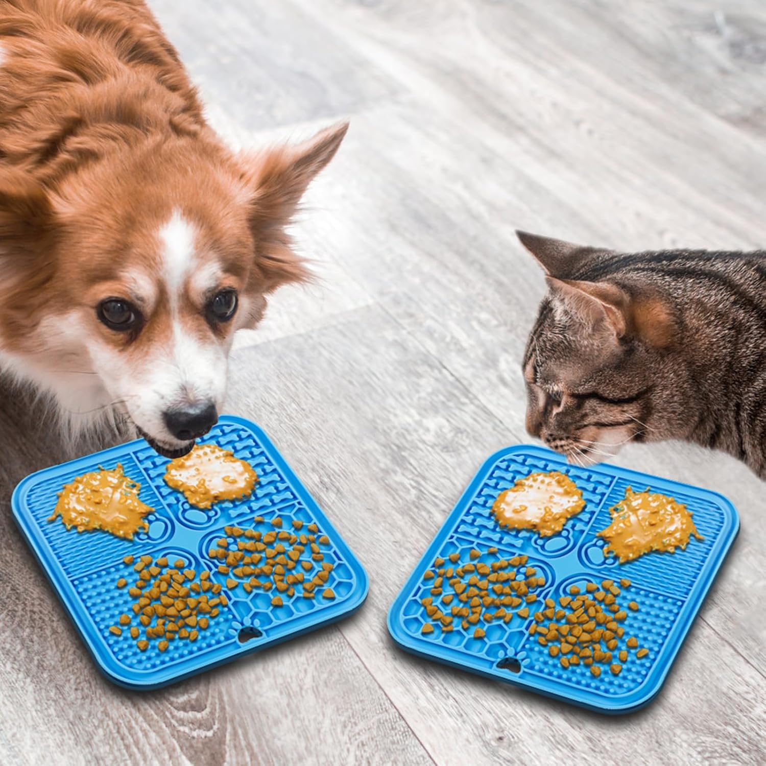 Dog Lick Mat Slow Feeder Set
