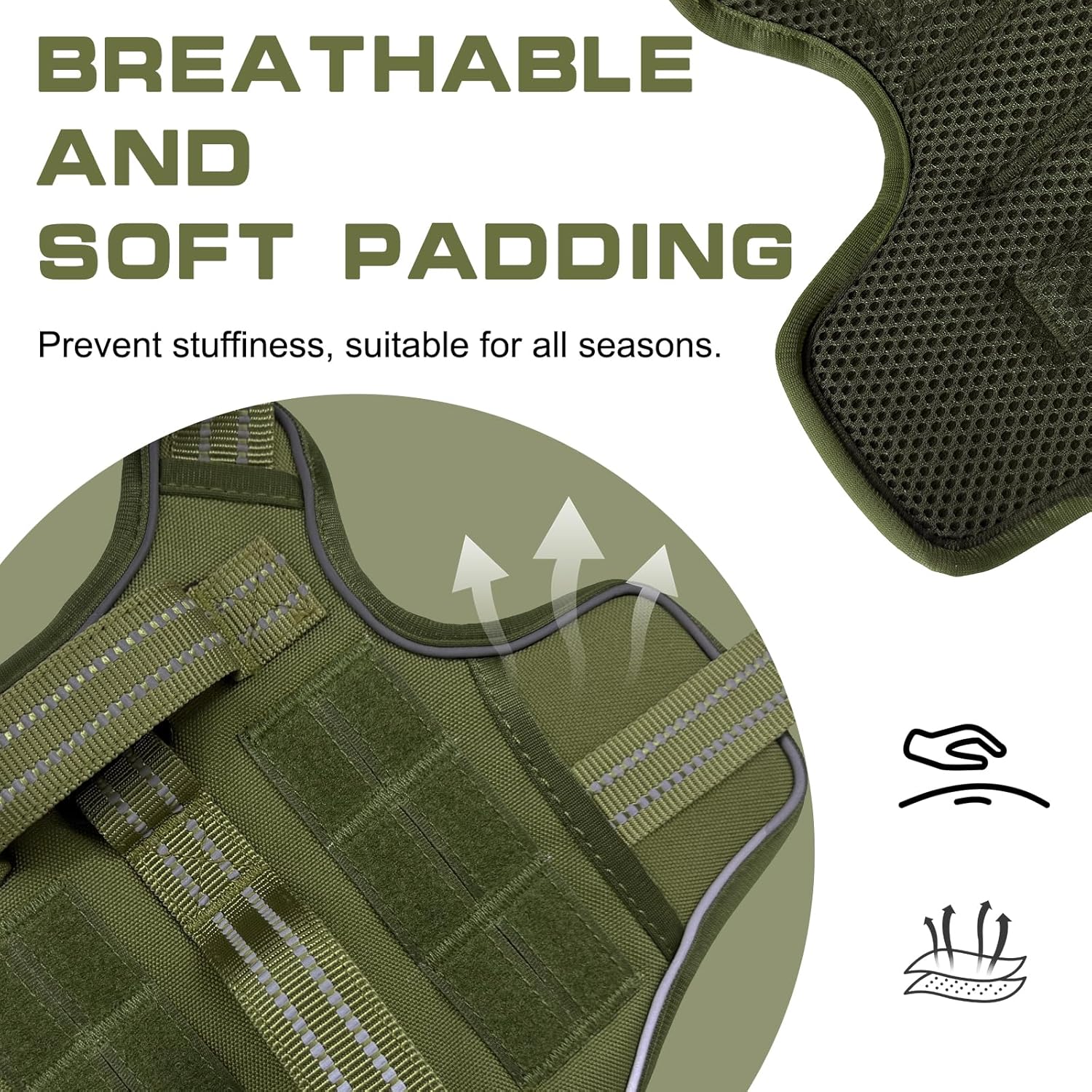 Heavy Duty Tactical Dog Harness Vest