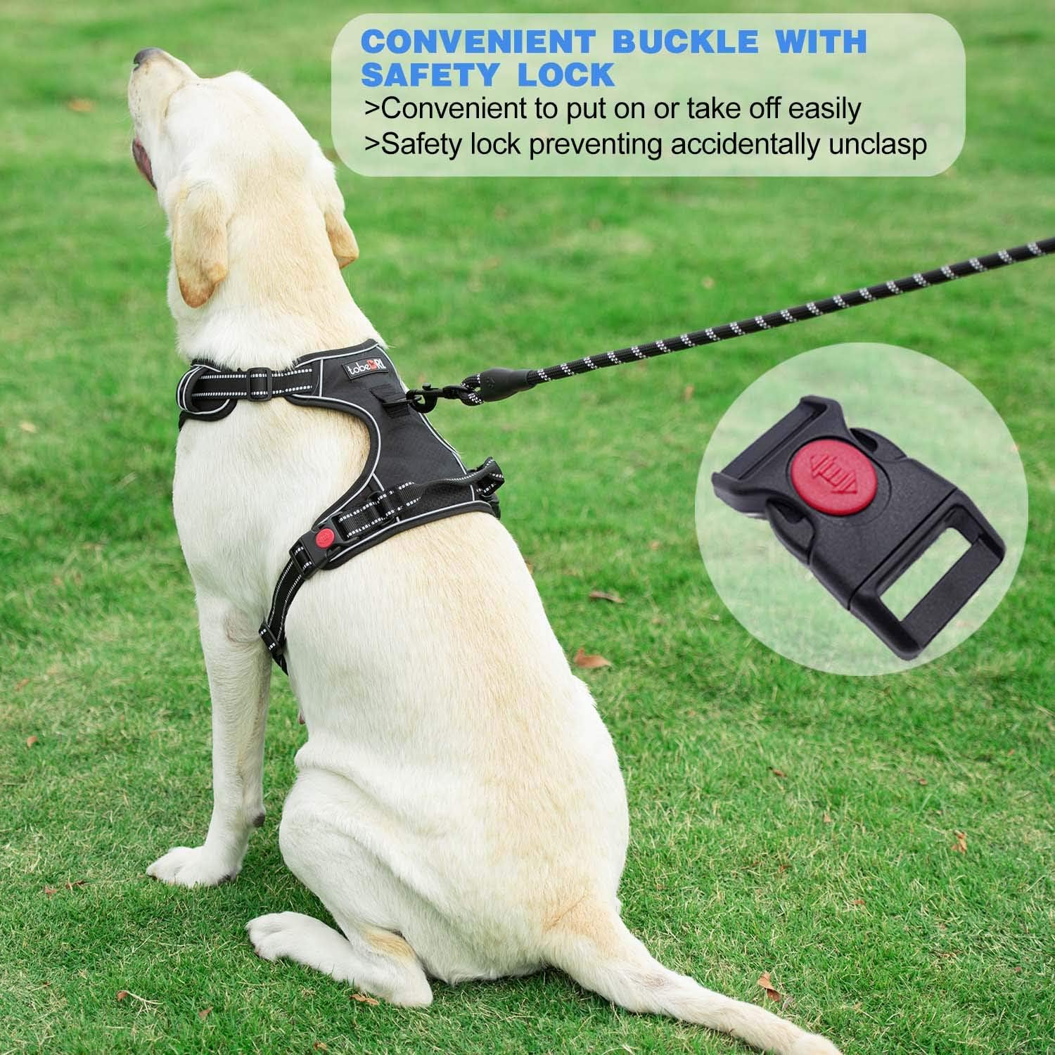 Adjustable Reflective No Pull Dog Harness