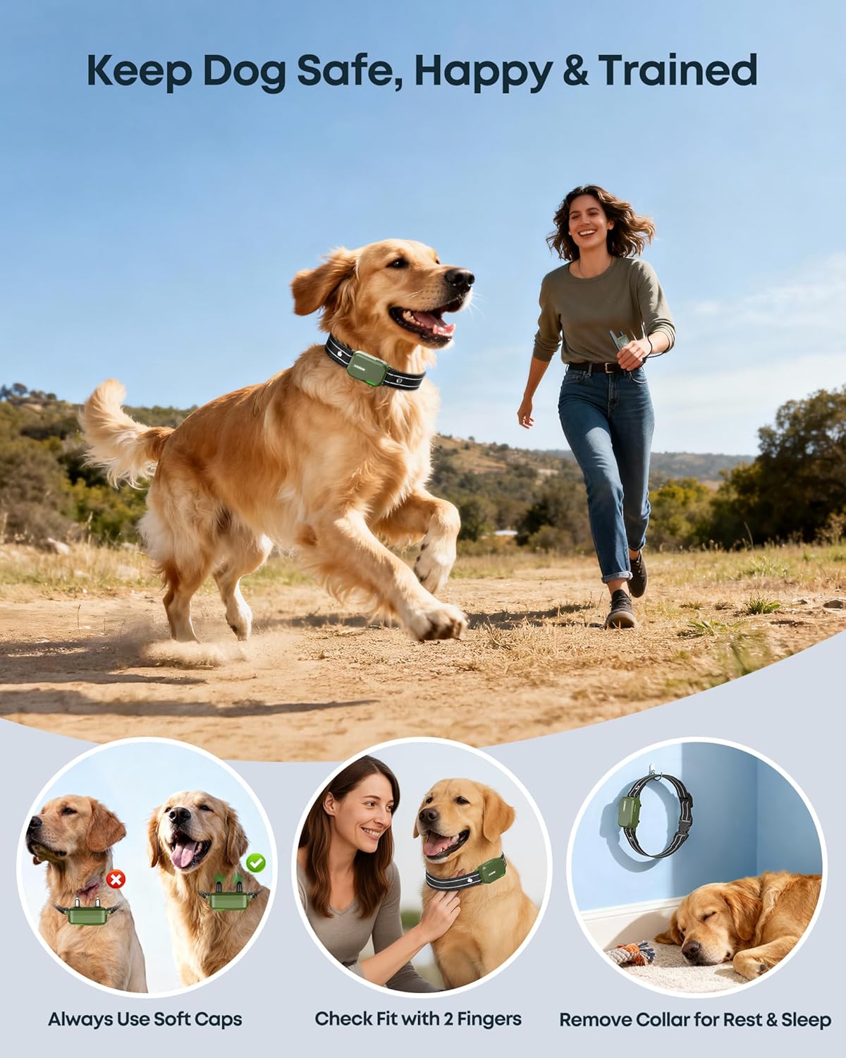 Rechargeable Waterproof Dog Training Shock Collar