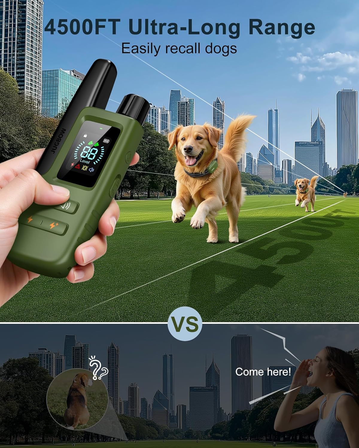 Rechargeable Waterproof Dog Training Shock Collar