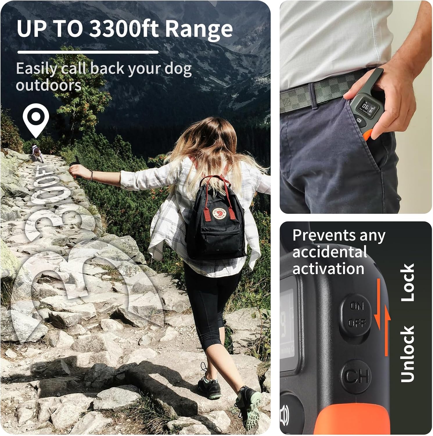No Shock Dog Training Collar with Remote