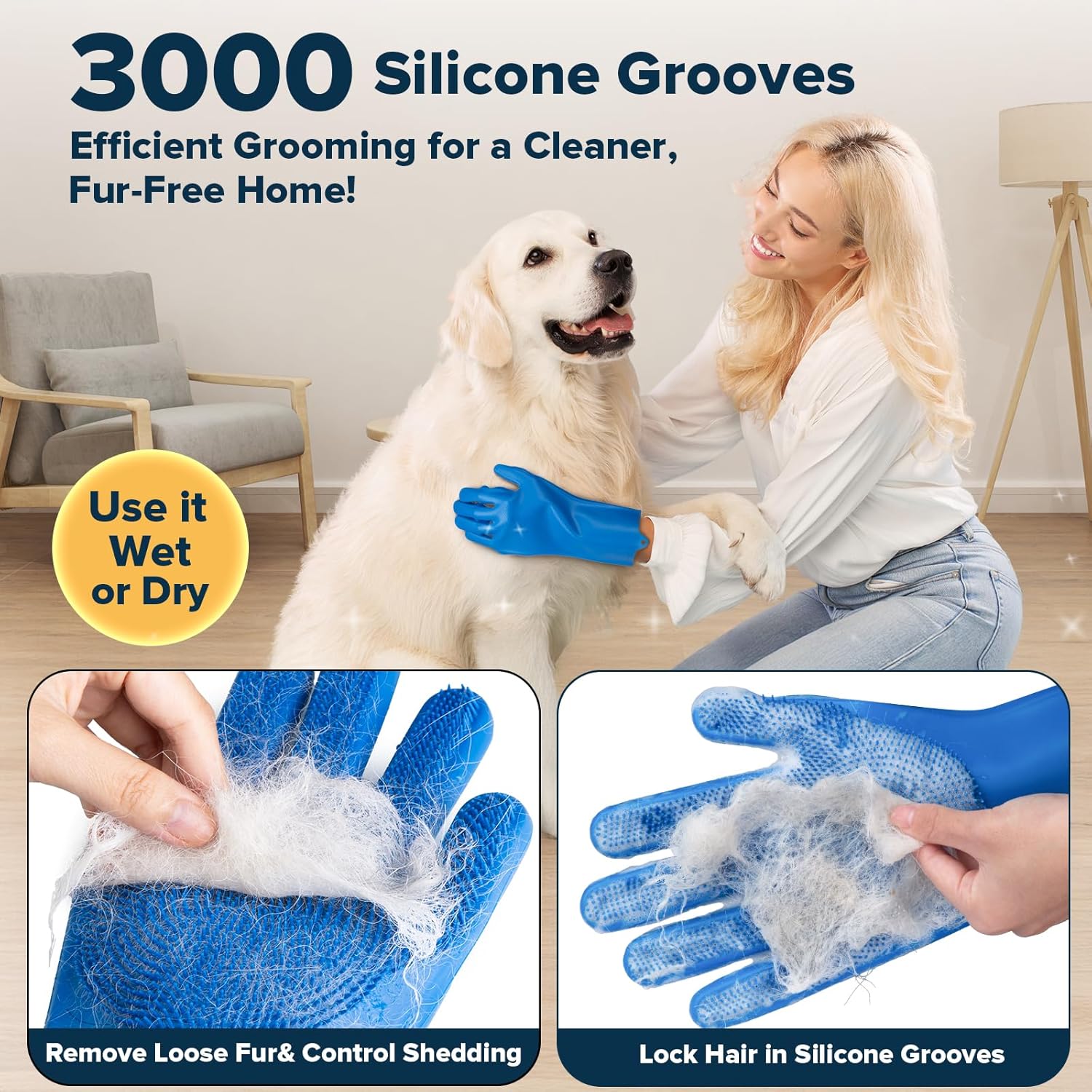 6 Piece Pet Grooming Bath Kit