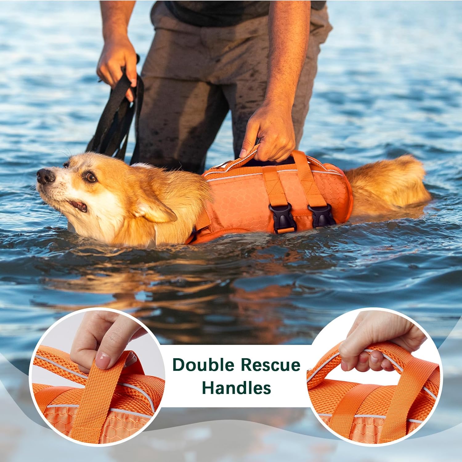 Reflective Dog Life Jacket Swim Vest