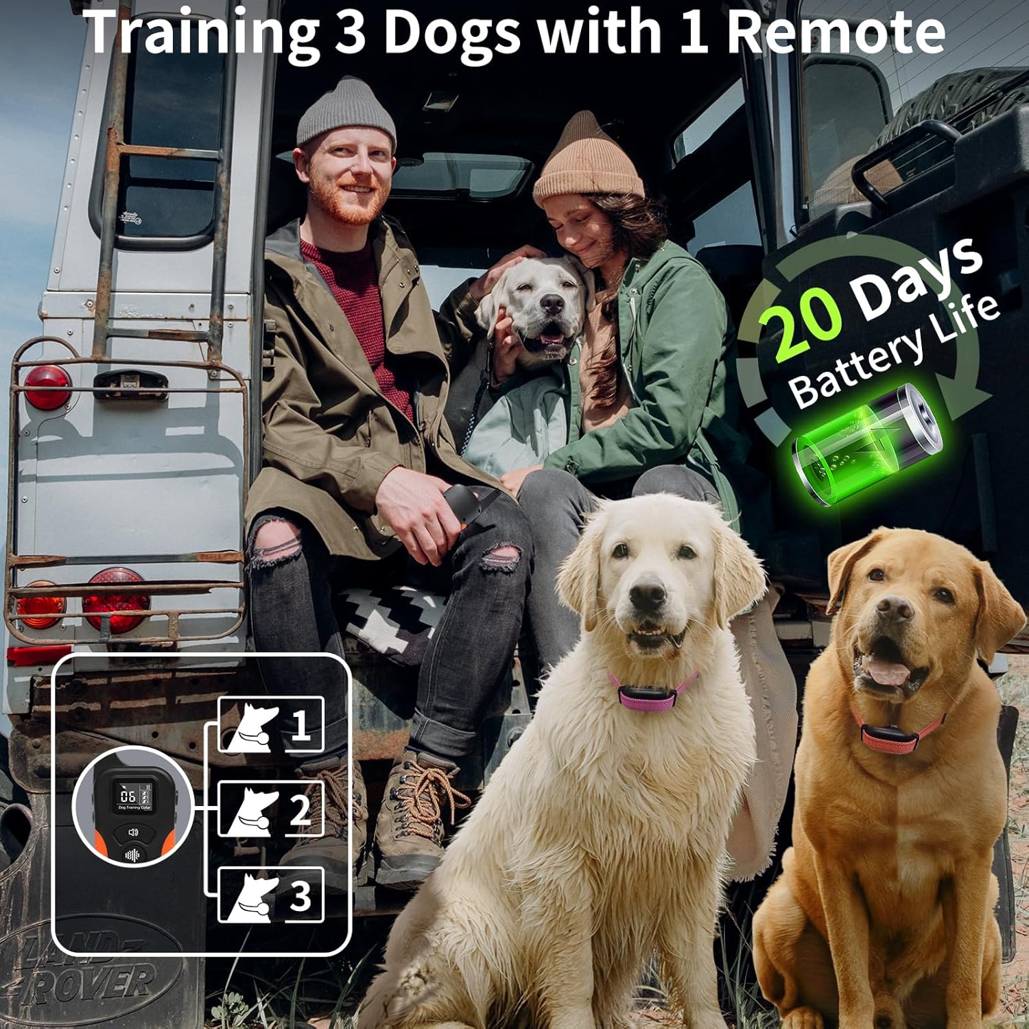 No Shock Dog Training Collar with Remote